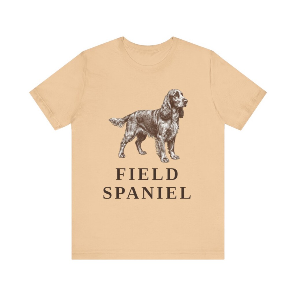 Field Spaniel Shirt, Vintage Dog Sketch Tee, Dog Lover Gift