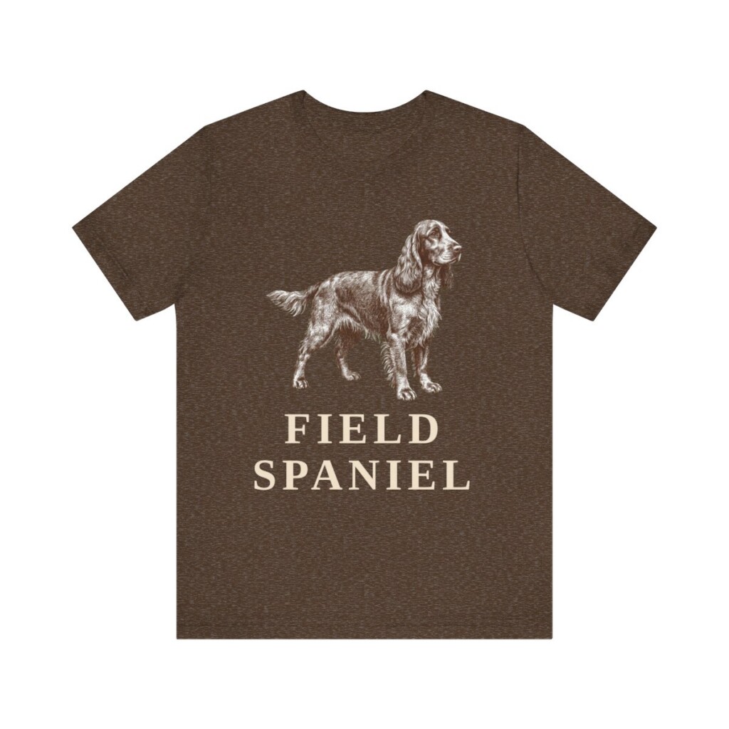 Field Spaniel Shirt, Vintage Dog Sketch Tee, Dog Lover Gift
