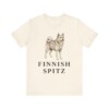 Finnish Spitz Lover Shirt, Vintage Dog Sketch Tee, Dog Lover Gift Finnish Spitz Lover Shirt, Vintage Dog Sketch Tee, Dog Lover Gift