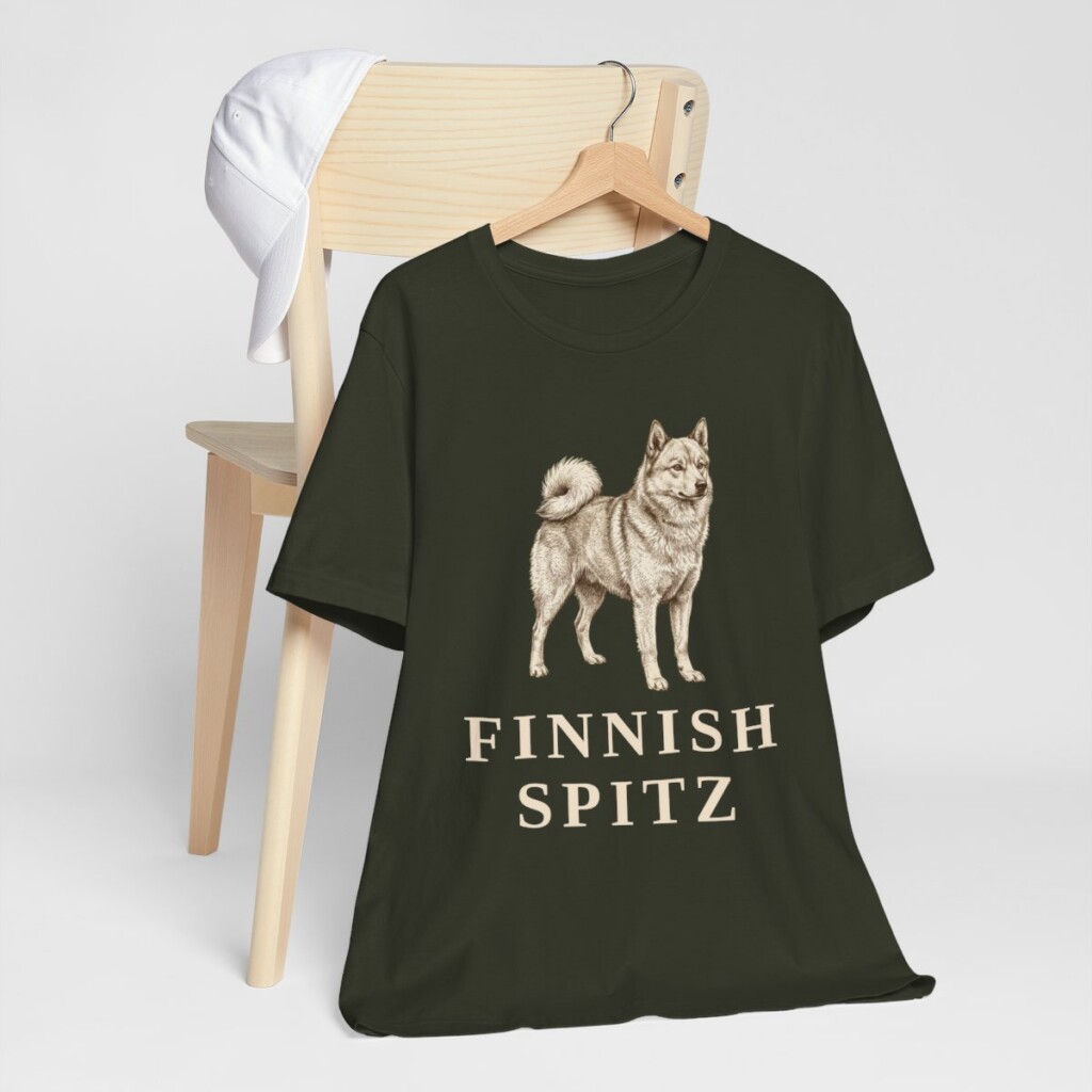 Finnish Spitz Lover Shirt, Vintage Dog Sketch Tee, Dog Lover Gift Finnish Spitz Lover Shirt, Vintage Dog Sketch Tee, Dog Lover Gift