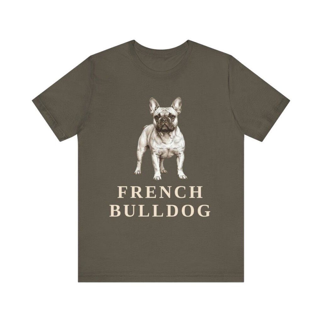 French Bulldog Lover Shirt, Vintage Dog Sketch Tee, Dog Lover Gift