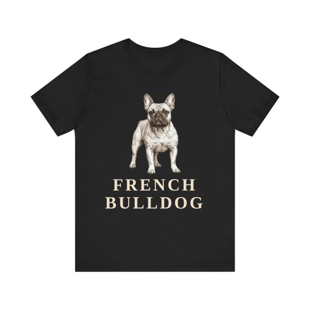 French Bulldog Lover Shirt, Vintage Dog Sketch Tee, Dog Lover Gift