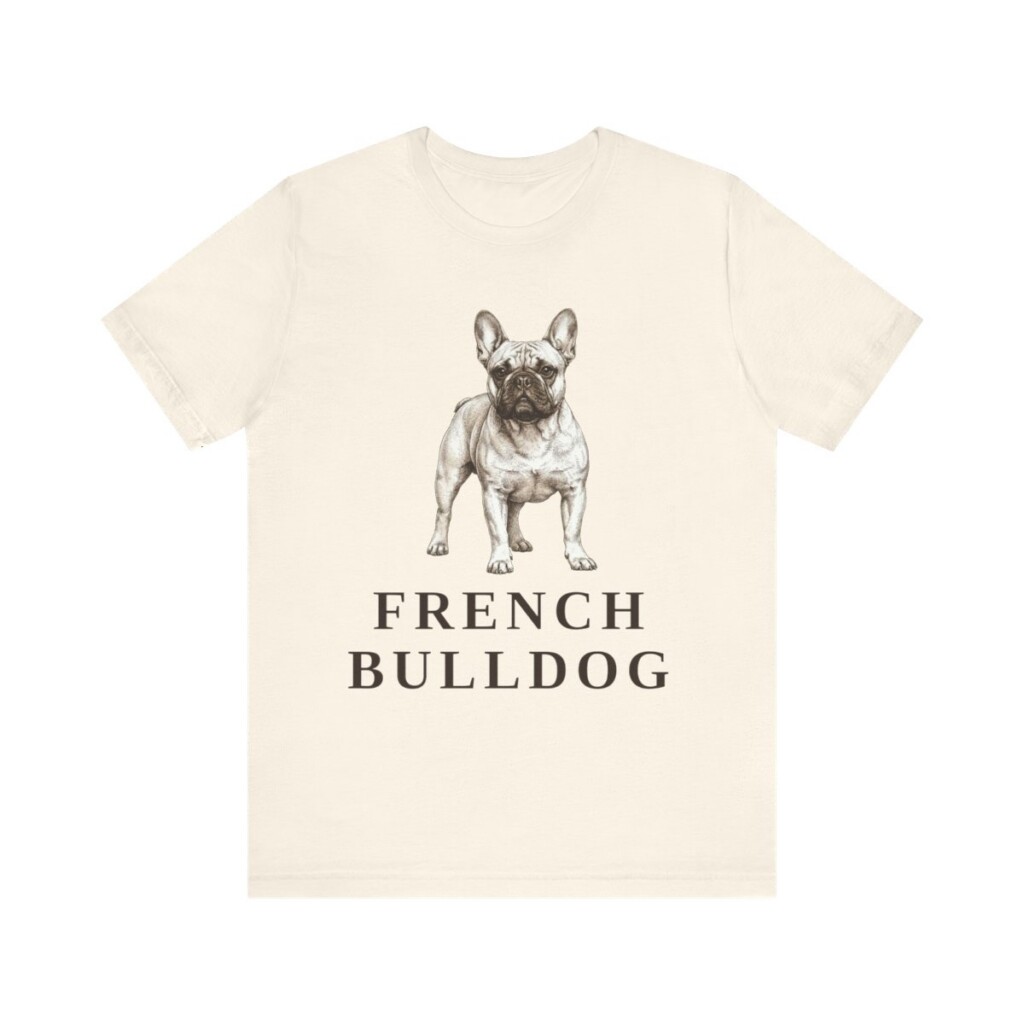 French Bulldog Lover Shirt, Vintage Dog Sketch Tee, Dog Lover Gift