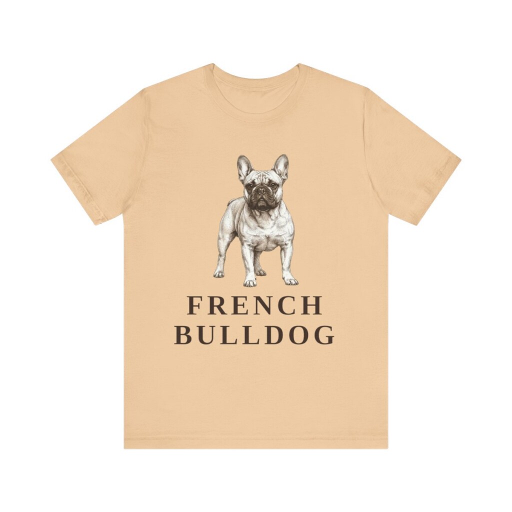 French Bulldog Lover Shirt, Vintage Dog Sketch Tee, Dog Lover Gift