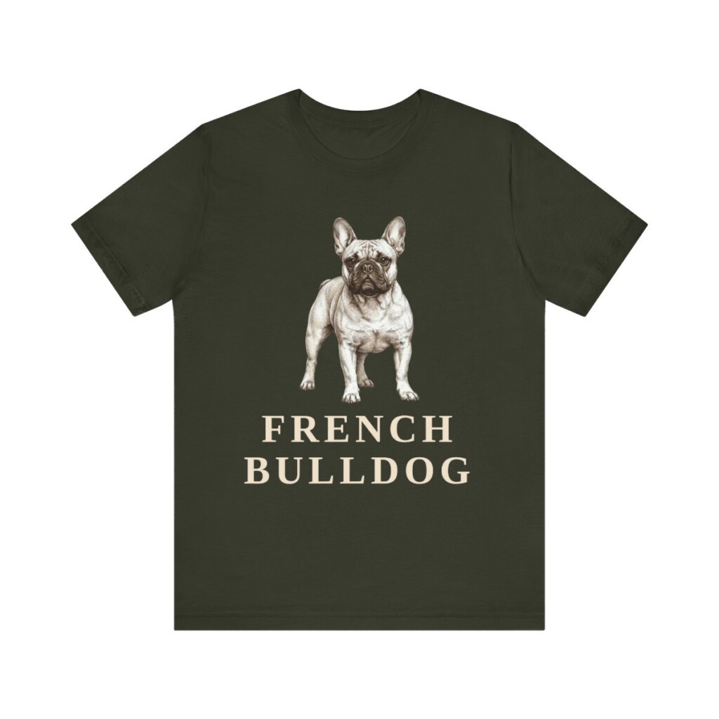 French Bulldog Lover Shirt, Vintage Dog Sketch Tee, Dog Lover Gift