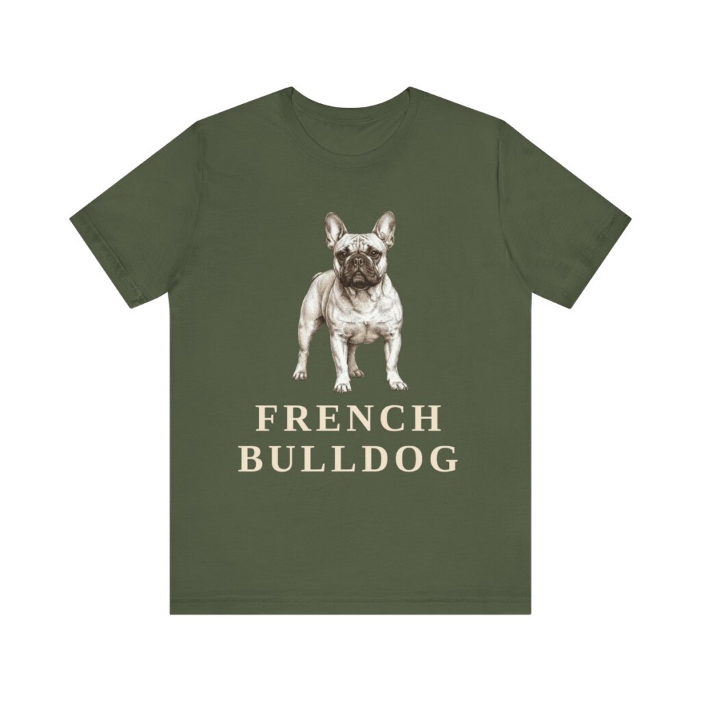 French Bulldog Lover Shirt, Vintage Dog Sketch Tee, Dog Lover Gift