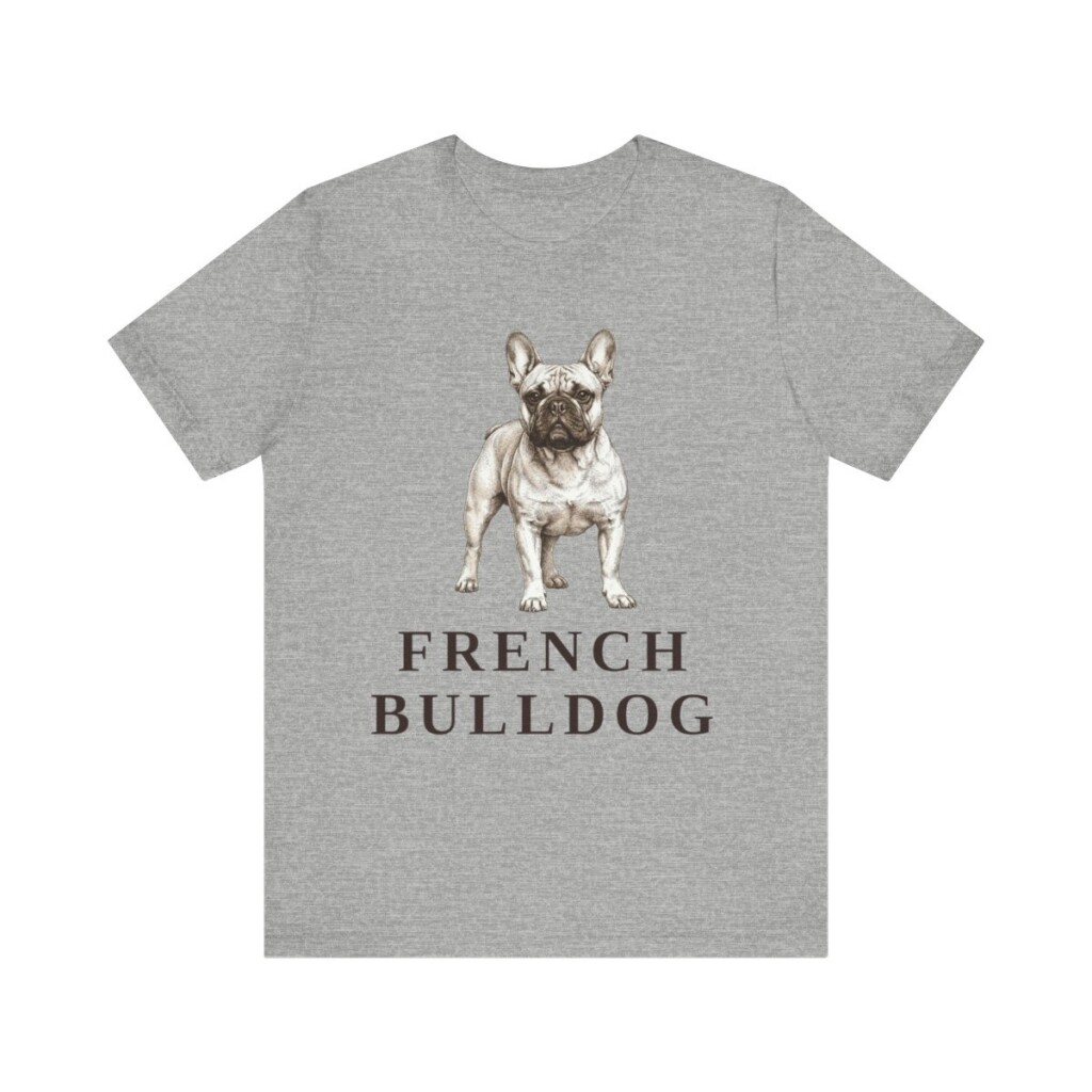 French Bulldog Lover Shirt, Vintage Dog Sketch Tee, Dog Lover Gift