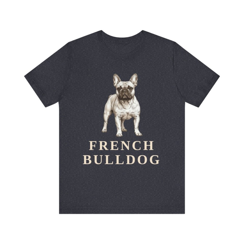 French Bulldog Lover Shirt, Vintage Dog Sketch Tee, Dog Lover Gift