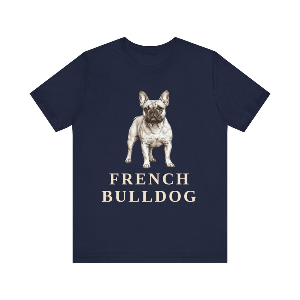 French Bulldog Lover Shirt, Vintage Dog Sketch Tee, Dog Lover Gift