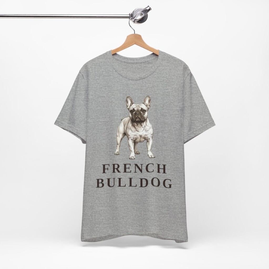 French Bulldog Lover Shirt, Vintage Dog Sketch Tee, Dog Lover Gift