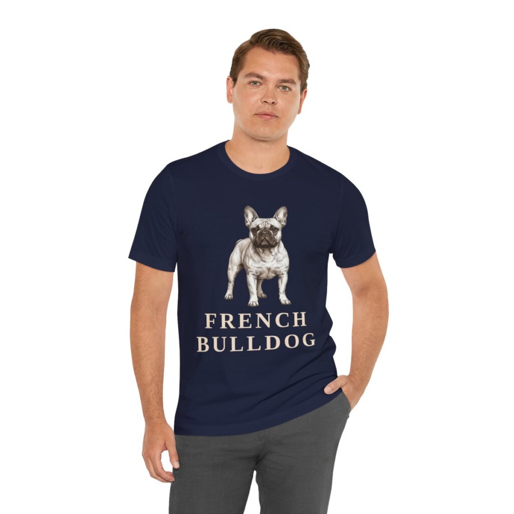 French Bulldog Lover Shirt, Vintage Dog Sketch Tee, Dog Lover Gift