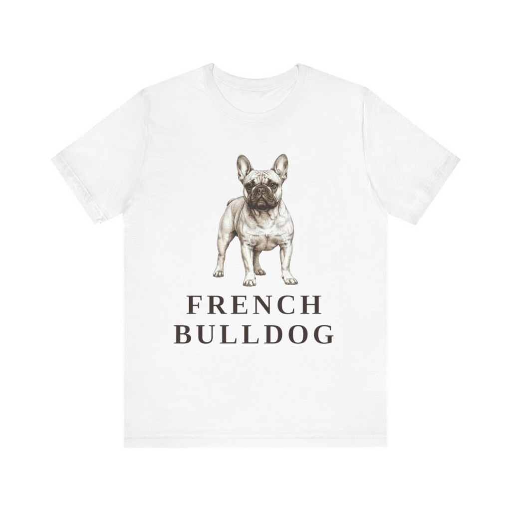 French Bulldog Lover Shirt, Vintage Dog Sketch Tee, Dog Lover Gift
