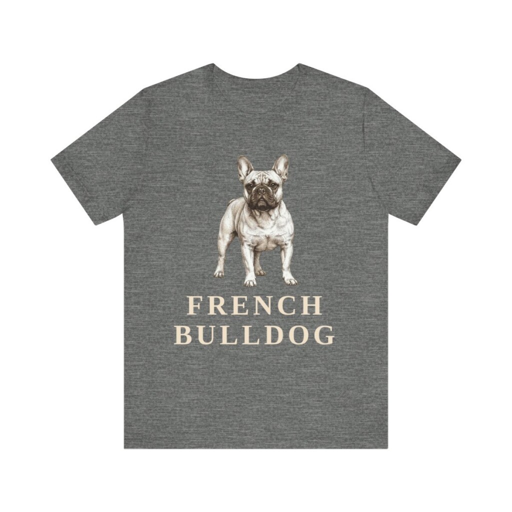 French Bulldog Lover Shirt, Vintage Dog Sketch Tee, Dog Lover Gift