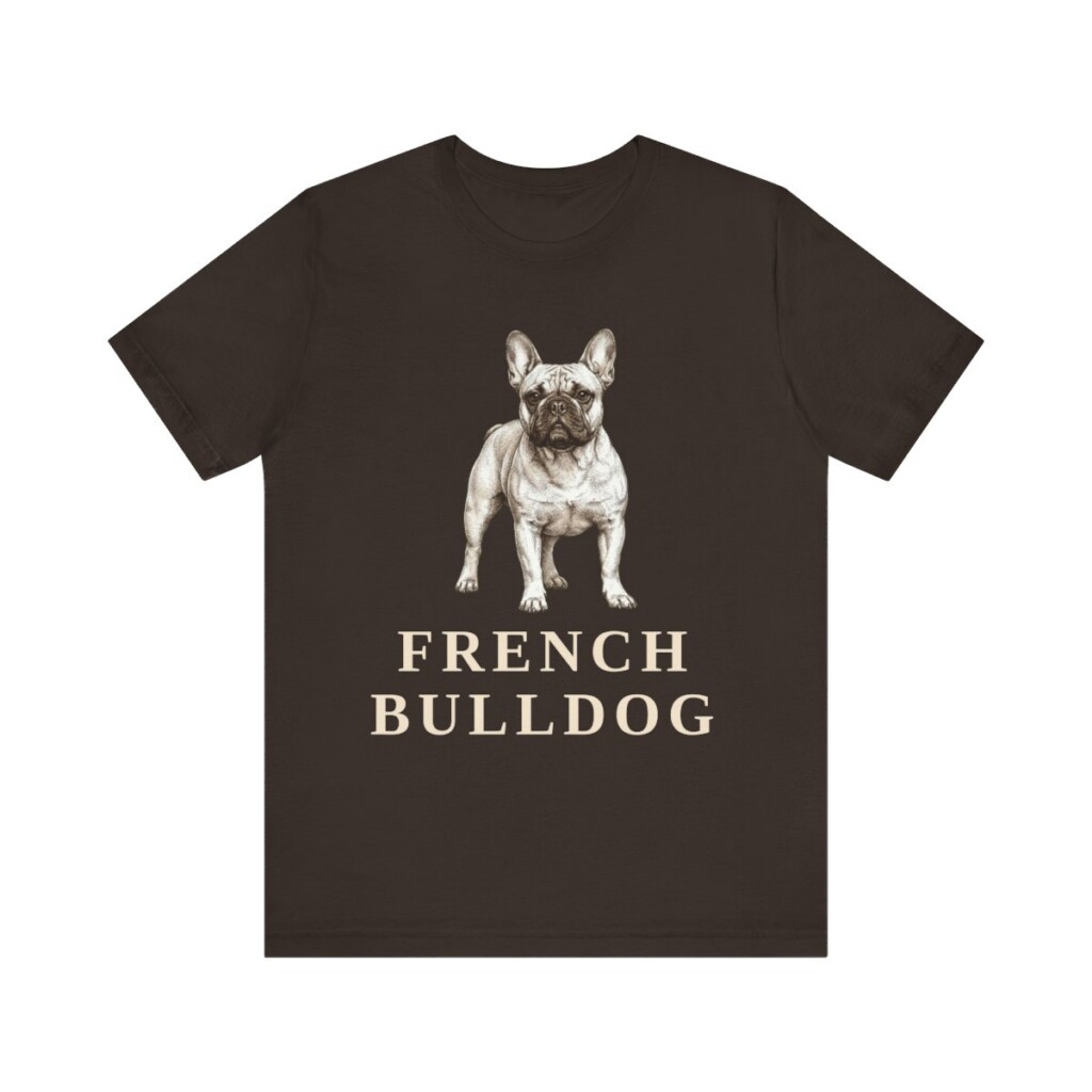 French Bulldog Lover Shirt, Vintage Dog Sketch Tee, Dog Lover Gift