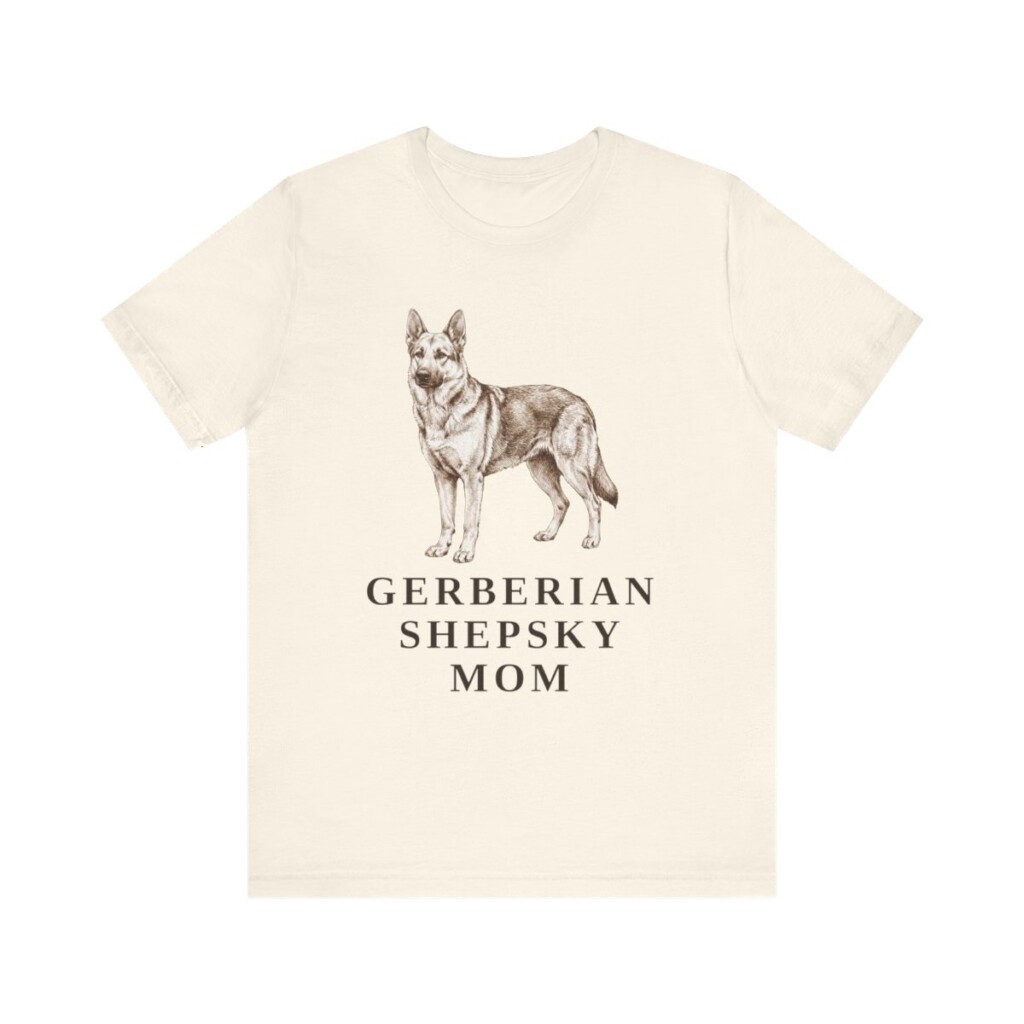 Gerberian Shepsky Mom Shirt, Vintage Dog Sketch Tee, Dog Mom Gift