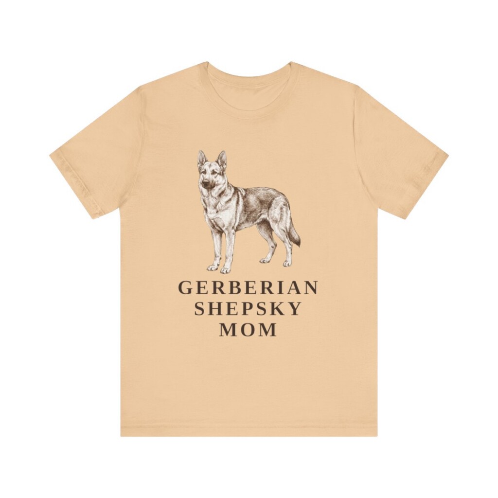 Gerberian Shepsky Mom Shirt, Vintage Dog Sketch Tee, Dog Mom Gift
