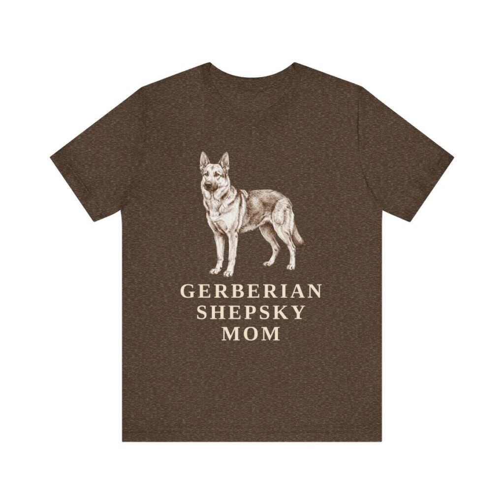 Gerberian Shepsky Mom Shirt, Vintage Dog Sketch Tee, Dog Mom Gift