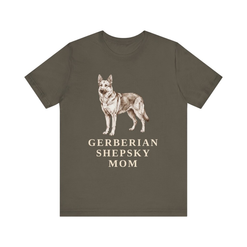 Gerberian Shepsky Mom Shirt, Vintage Dog Sketch Tee, Dog Mom Gift