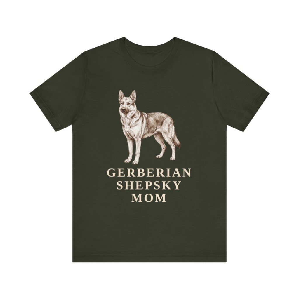 Gerberian Shepsky Mom Shirt, Vintage Dog Sketch Tee, Dog Mom Gift