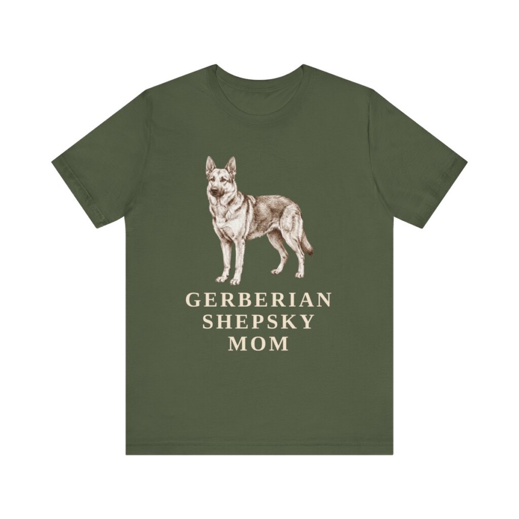 Gerberian Shepsky Mom Shirt, Vintage Dog Sketch Tee, Dog Mom Gift