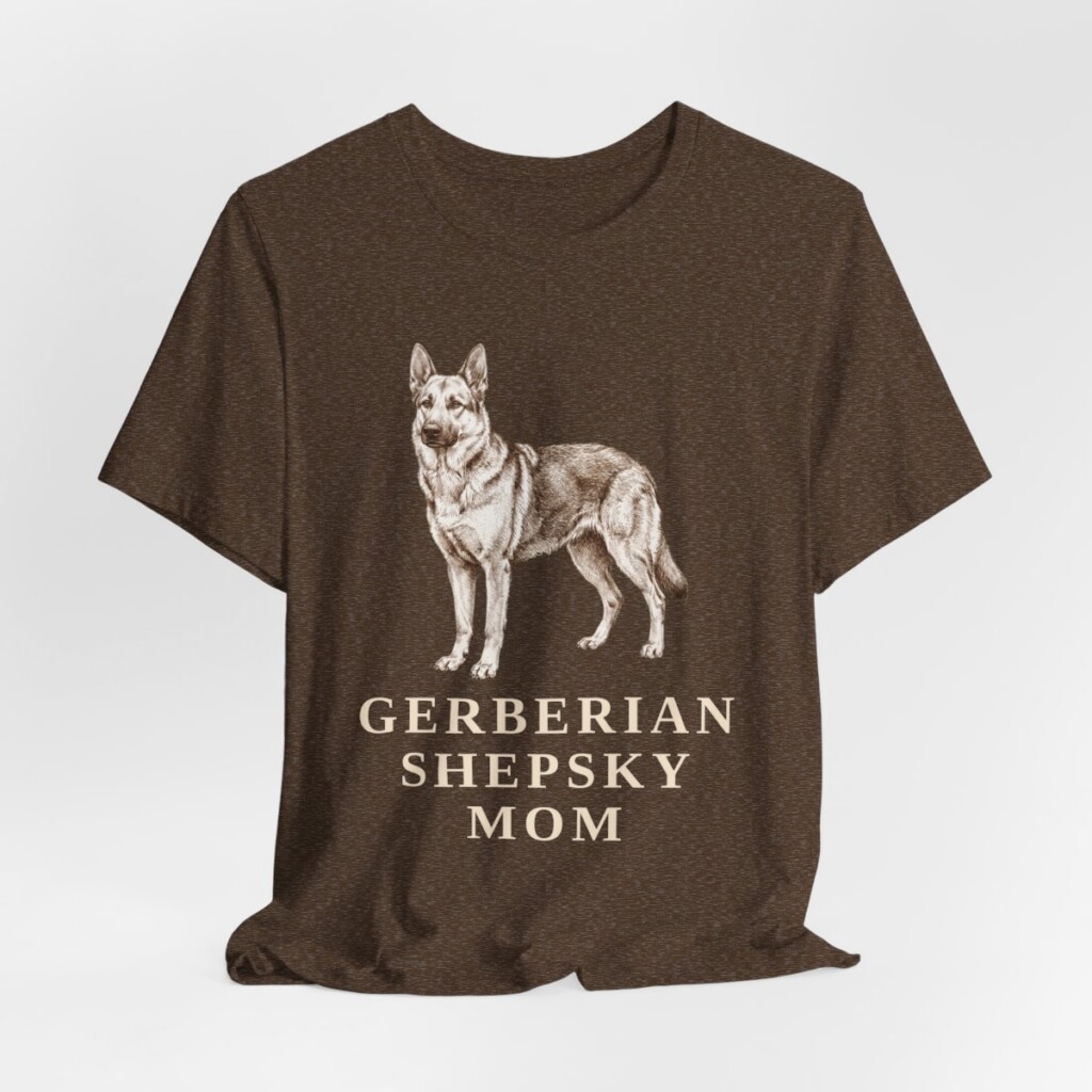 Gerberian Shepsky Mom Shirt, Vintage Dog Sketch Tee, Dog Mom Gift