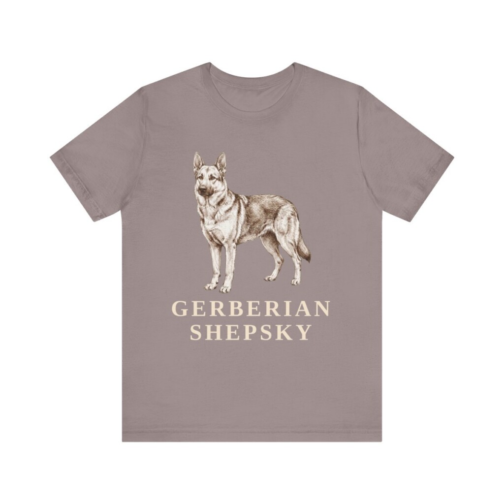 Gerberian Shepsky Shirt, Vintage Dog Sketch Tee, Dog Lover Gift