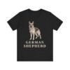 German Shepherd Lover Shirt, Vintage Dog Sketch Tee, Dog Lover Gift
