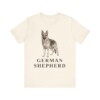 German Shepherd Lover Shirt, Vintage Dog Sketch Tee, Dog Lover Gift