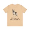 German Shepherd Lover Shirt, Vintage Dog Sketch Tee, Dog Lover Gift