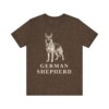 German Shepherd Lover Shirt, Vintage Dog Sketch Tee, Dog Lover Gift