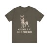 German Shepherd Lover Shirt, Vintage Dog Sketch Tee, Dog Lover Gift