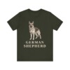 German Shepherd Lover Shirt, Vintage Dog Sketch Tee, Dog Lover Gift