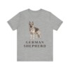 German Shepherd Lover Shirt, Vintage Dog Sketch Tee, Dog Lover Gift