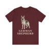 German Shepherd Lover Shirt, Vintage Dog Sketch Tee, Dog Lover Gift