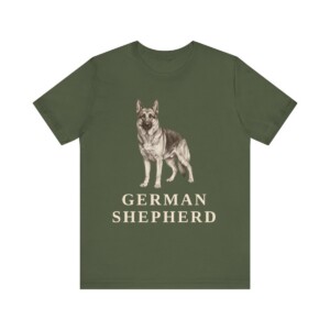 German Shepherd Lover Shirt, Vintage Dog Sketch Tee, Dog Lover Gift