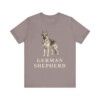 German Shepherd Lover Shirt, Vintage Dog Sketch Tee, Dog Lover Gift