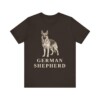 German Shepherd Lover Shirt, Vintage Dog Sketch Tee, Dog Lover Gift