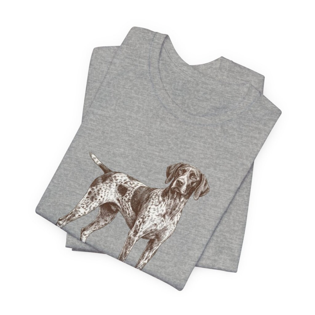 German Shorthaired Pointer Lover Shirt, Vintage Dog Sketch Tee, Dog Lover Gift