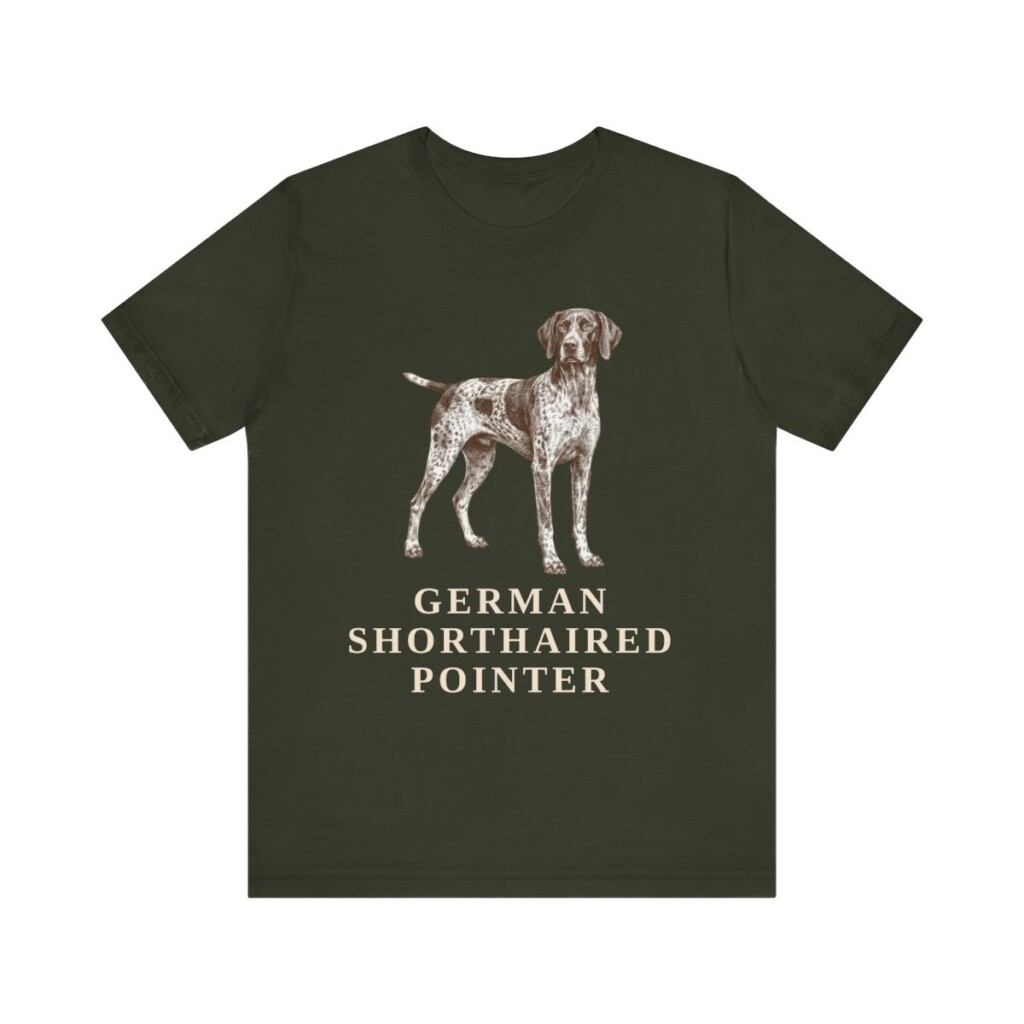 German Shorthaired Pointer Lover Shirt, Vintage Dog Sketch Tee, Dog Lover Gift