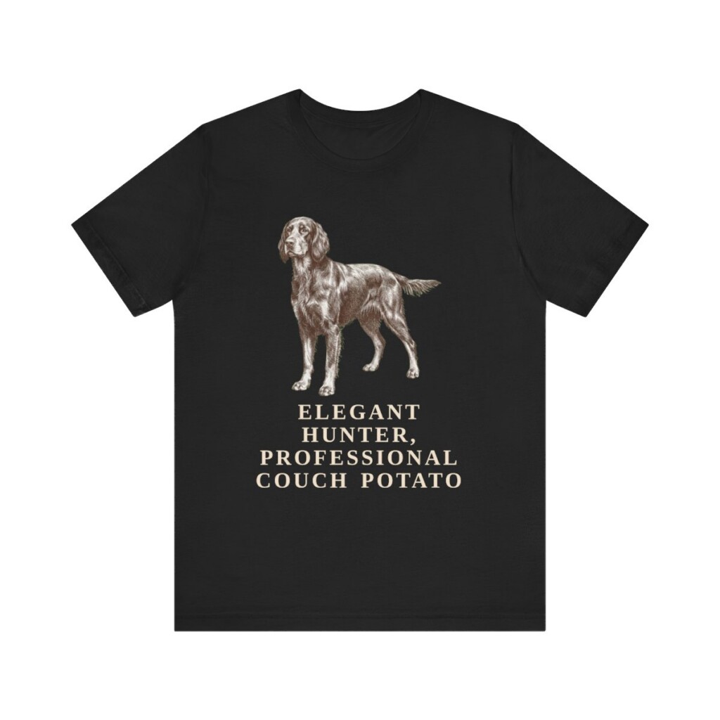 Gordon Setter Humor Shirt, Vintage Dog Sketch Tee, Dog Humor Gift