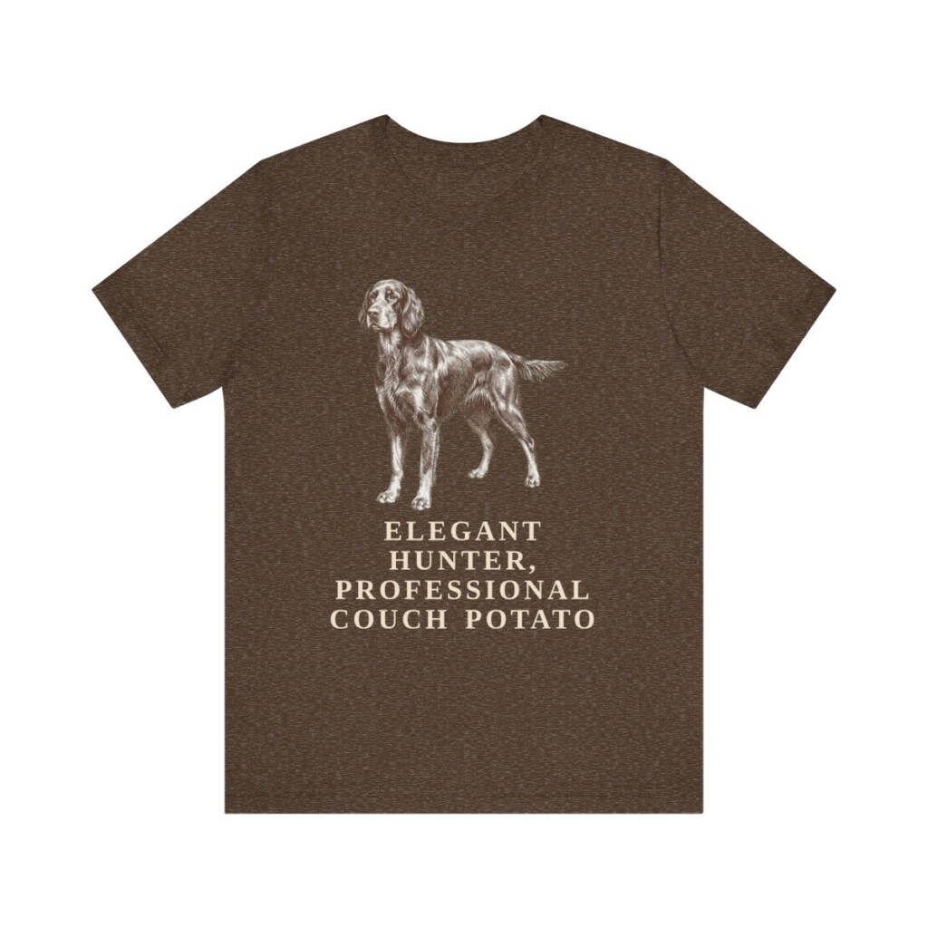 Gordon Setter Humor Shirt, Vintage Dog Sketch Tee, Dog Humor Gift
