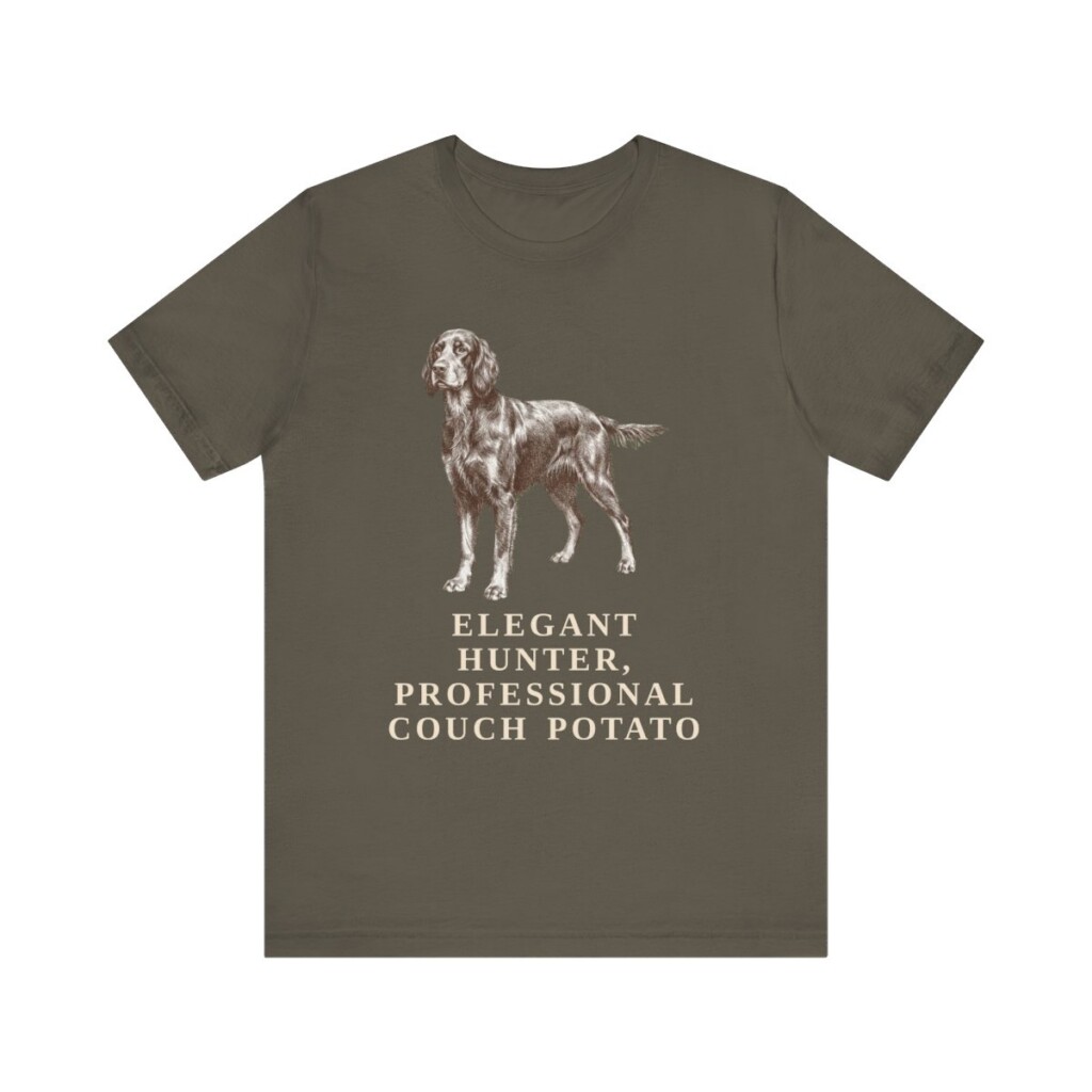 Gordon Setter Humor Shirt, Vintage Dog Sketch Tee, Dog Humor Gift