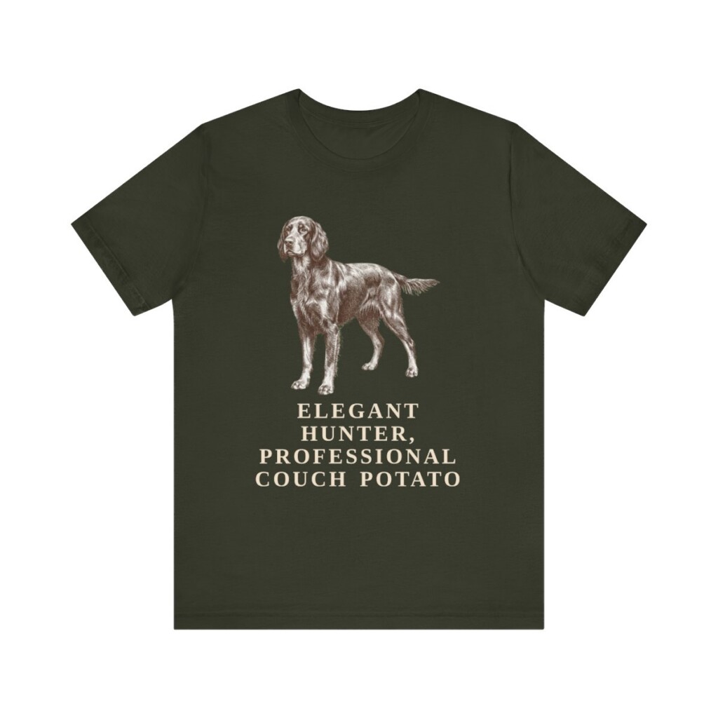 Gordon Setter Humor Shirt, Vintage Dog Sketch Tee, Dog Humor Gift