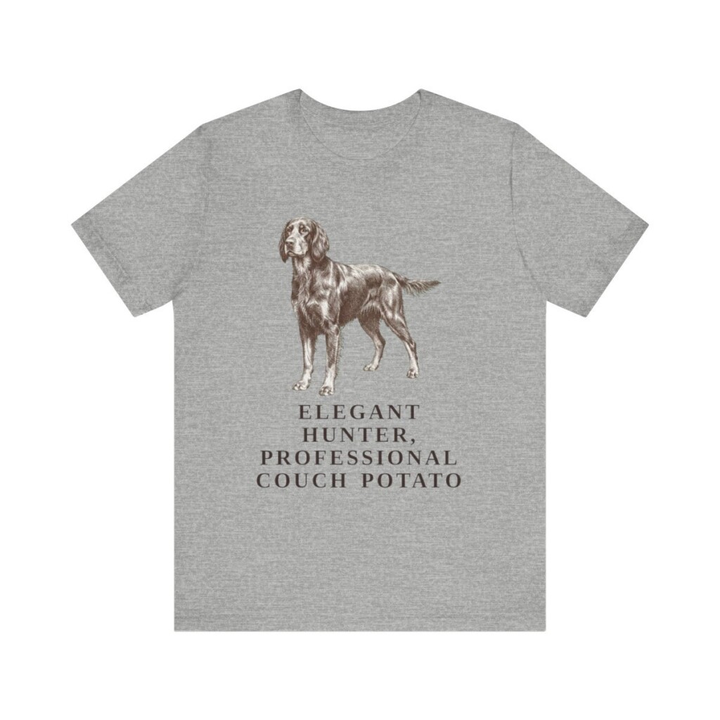 Gordon Setter Humor Shirt, Vintage Dog Sketch Tee, Dog Humor Gift