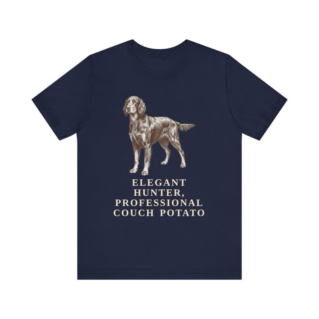 Gordon Setter Humor Shirt, Vintage Dog Sketch Tee, Dog Humor Gift