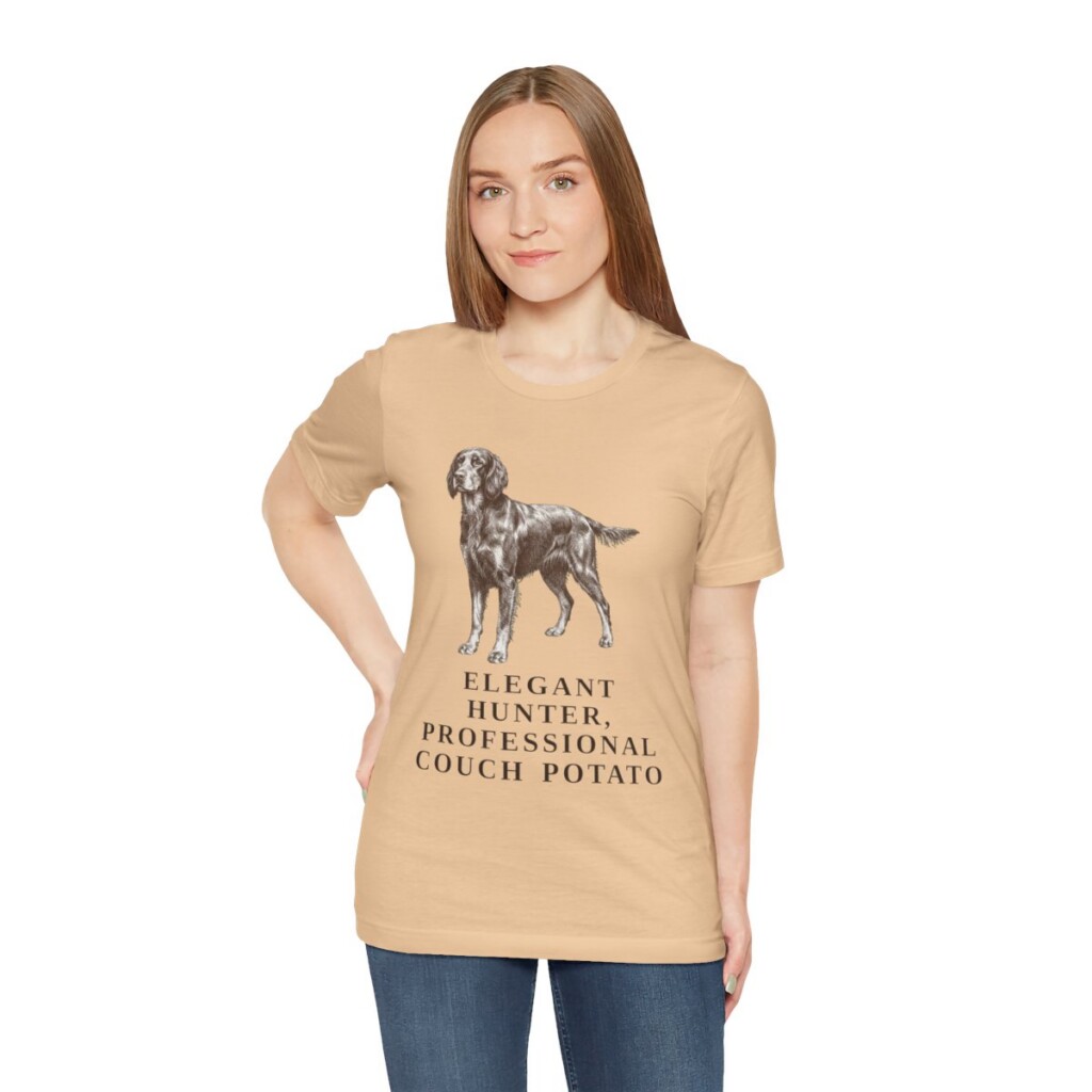 Gordon Setter Humor Shirt, Vintage Dog Sketch Tee, Dog Humor Gift