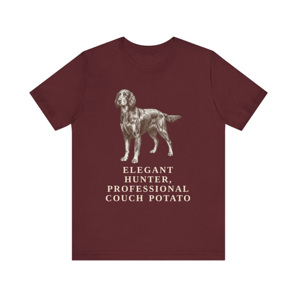 Gordon Setter Humor Shirt, Vintage Dog Sketch Tee, Dog Humor Gift