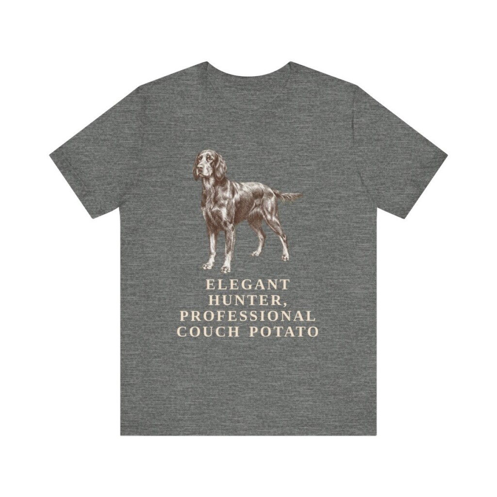 Gordon Setter Humor Shirt, Vintage Dog Sketch Tee, Dog Humor Gift
