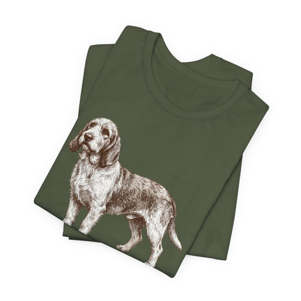 Grand Basset Griffon Vendeen Latin Shirt, Vintage Dog Sketch Tee, Dog Latin Gift