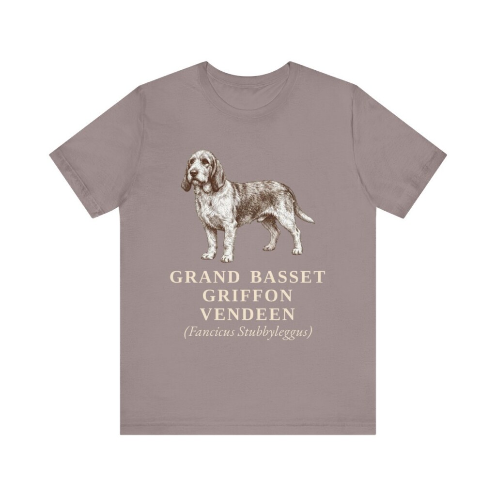 Grand Basset Griffon Vendeen Latin Shirt, Vintage Dog Sketch Tee, Dog Latin Gift